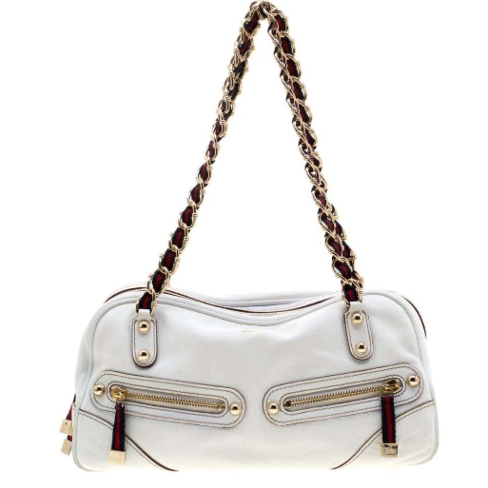 Gucci Limited Edition: Ivory Leather Capri Bowler